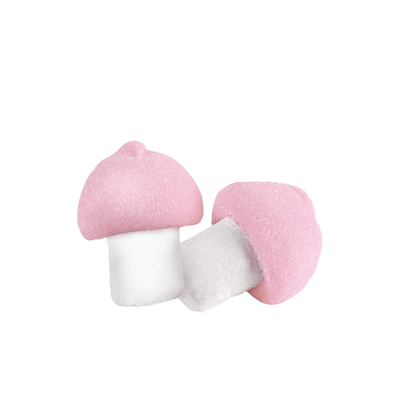 Marshmallow Bulgari Agostino - funghi 3D rosa e bianco