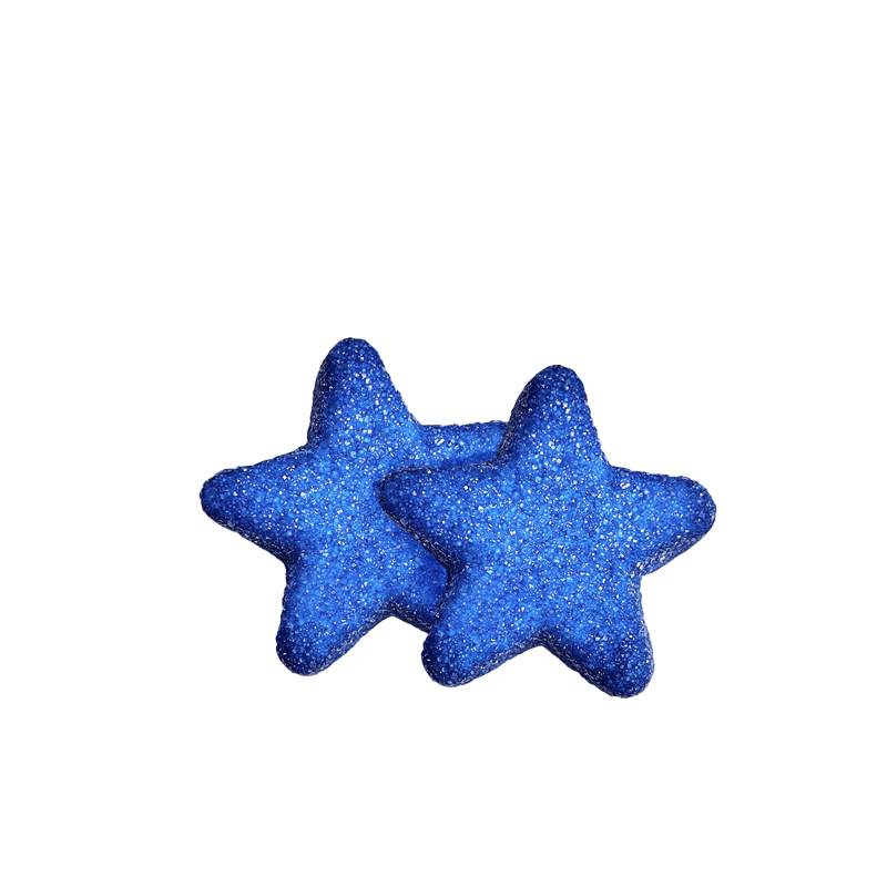 Marshmallow Bulgari Agostino - mini stelle 3D blu