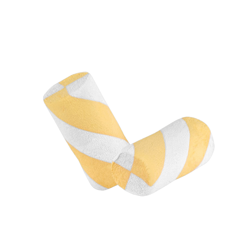 Marshmallow Bulgari Agostino - tubo estruso 3D giallo e bianco con succo di frutta