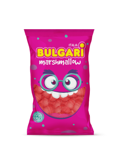 Marshmallow Bulgari Agostino - busta maxi con mini fragole 3D