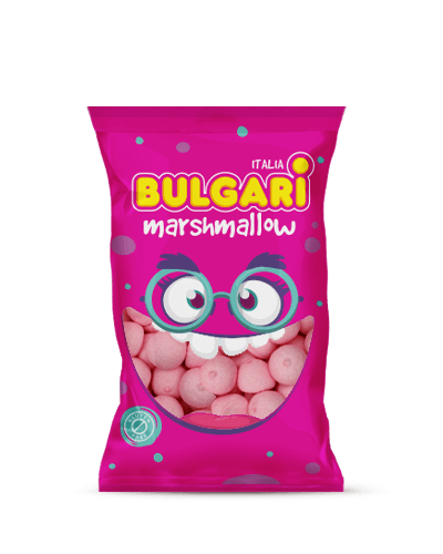 Marshmallow Bulgari Agostino - busta maxi con mezze palle 3D rosa