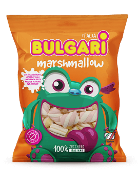 Marshmallow Bulgari Agostino - busta medium con mi estruso con succo di frutta