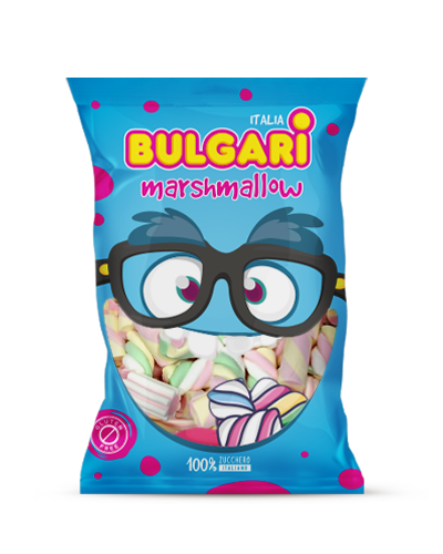 Marshmallow Bulgari Agostino - busta maxi con mix estruso treccia, striato e tubo