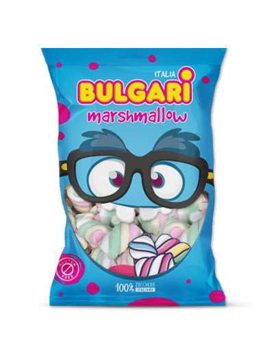 Marshmallow Bulgari Agostino - busta maxi con estruso treccia 4 colori