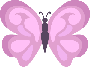Farfalla rosa