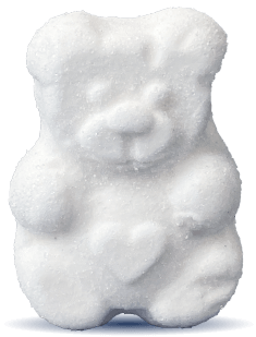 Adversting Bulgari Agostino - Orsetto bianco marshmallow 3D